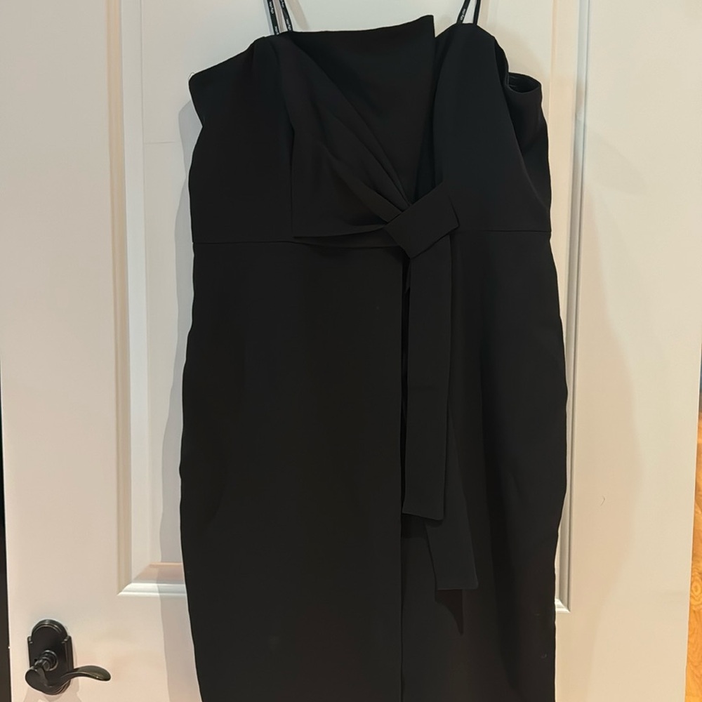 Black city chic cocktail dress